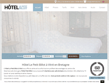 Tablet Screenshot of hotel-vitre.com